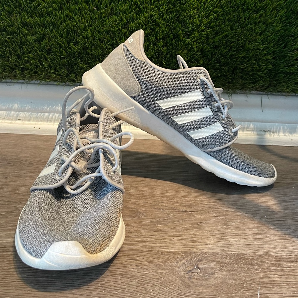 Grey adidas shoes